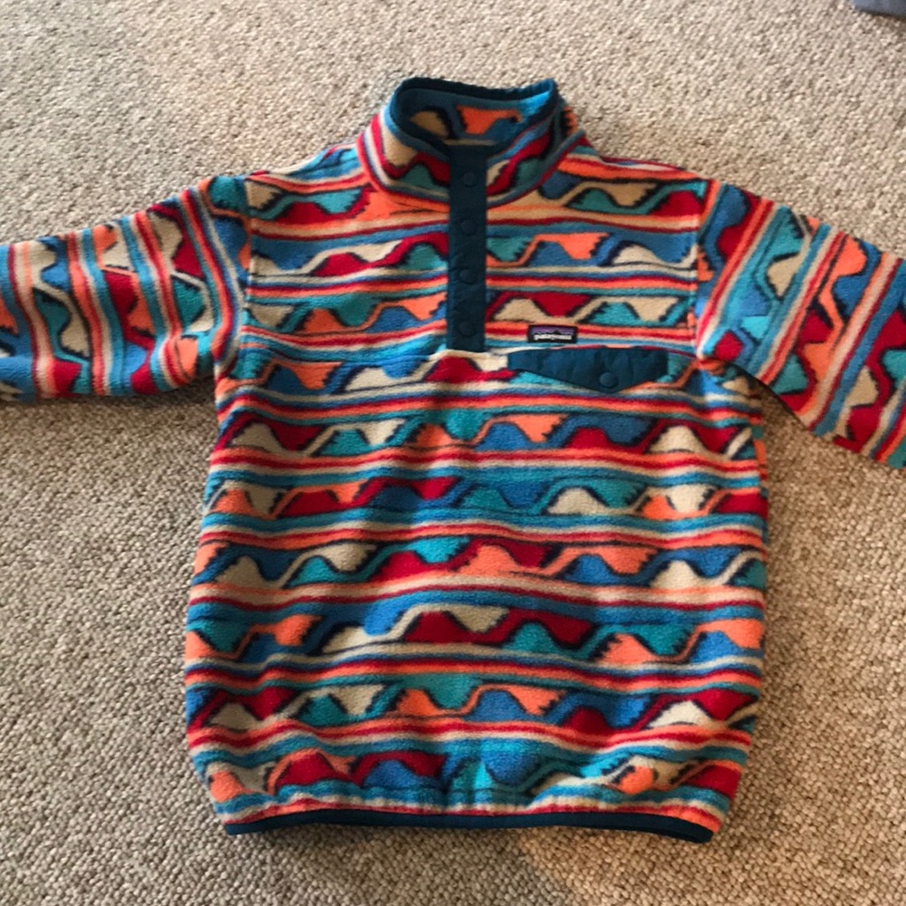 Girl’s Patagonia Fleece Pullover Size M EUC